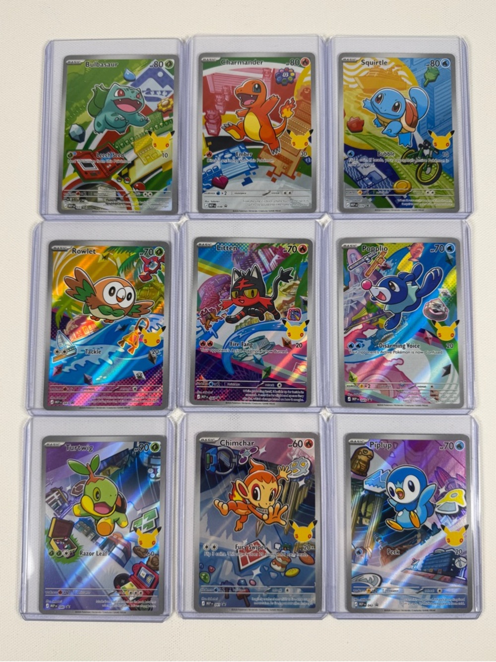 Pokemon 2026 First Partner Illustration Collection Series 1 Promo Set (9 Cards)